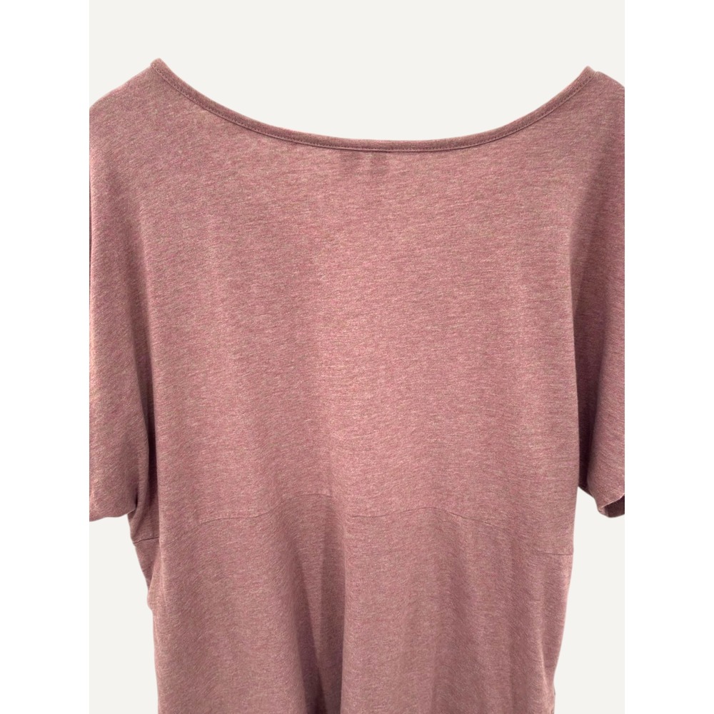 Pure Jill XL Pima Cotton Tencel Tunic Mauve V Neck Boho Minimalist Cottagecore - Picture 4 of 10